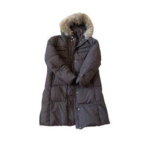 Michael Kors Women's Size Large Long Puffer Thick Winter Coat Jacket Quilted
